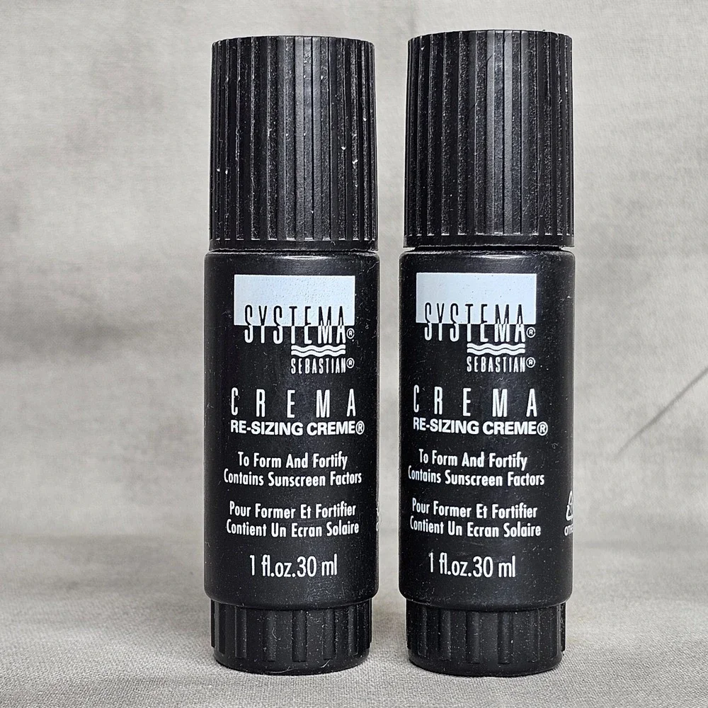 (x2) SEBASTIAN Systema Re-Sizing Creme to Form & Fortify - 1 oz each Travel Size